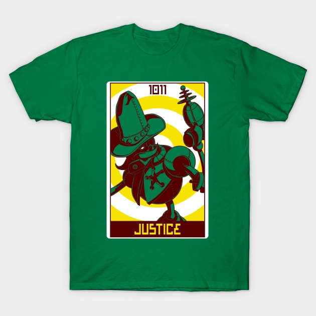 Robo Tarot: Justice T-Shirt by PeterTheHague